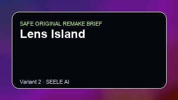 Lens Island original game remake reference artwork 2