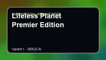 Lifeless Planet Premier Edition Game Customer Remake preview