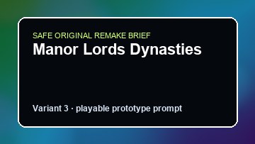 Manor Lords Dynasties original manor lords dynasties custom game reference artwork 3