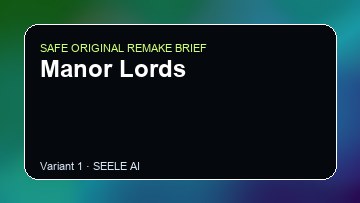 Manor Lords original game remake reference artwork 1