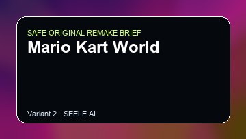 Mario Kart World original game remake reference artwork 2
