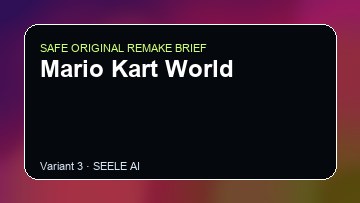 Mario Kart World original game remake reference artwork 3