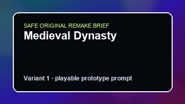 Medieval Dynasty original medieval dynasty diy game reference artwork 1