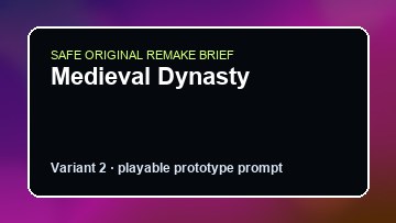 Medieval Dynasty original medieval dynasty diy game reference artwork 2