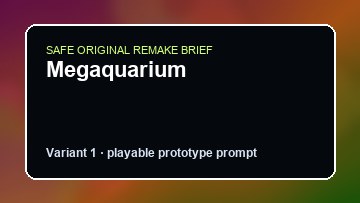 Megaquarium original megaquarium custom game reference artwork 1