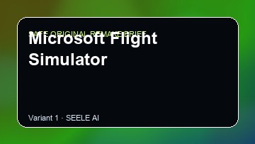 Microsoft Flight Simulator Game Customer Remake preview