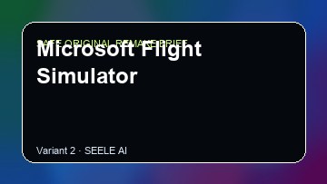 Microsoft Flight Simulator original game remake reference artwork 2