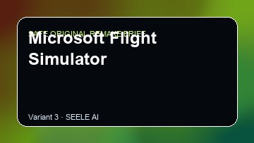 Microsoft Flight Simulator original game remake reference artwork 3