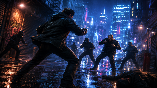 Midnight Fight Express original game remake reference artwork 1