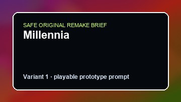 Millennia original millennia diy game reference artwork 1