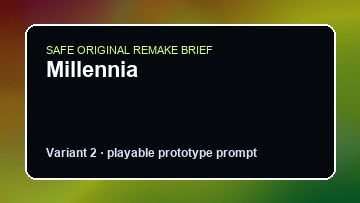 Millennia original millennia diy game reference artwork 2