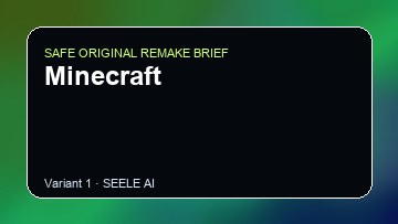 Minecraft original game remake reference artwork 1
