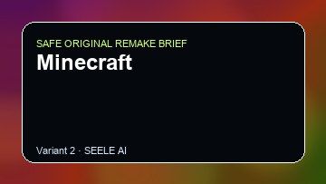 Minecraft original game remake reference artwork 2