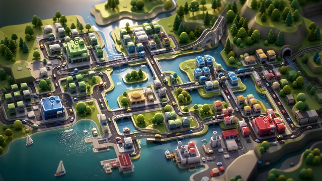 Mini Motorways original mini motorways custom game reference artwork 3
