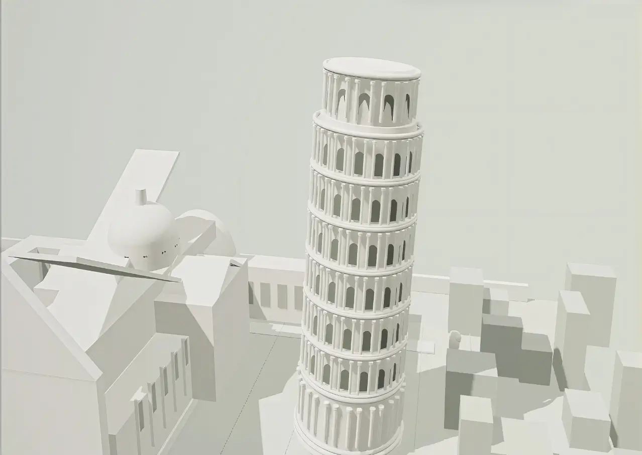 AI Agent 3D Builder scene showcase three