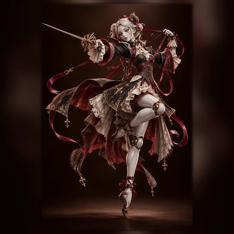 Ballerina 3D model preview