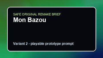 Mon Bazou original mon bazou custom game reference artwork 2