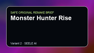 Monster Hunter Rise original game remake reference artwork 2