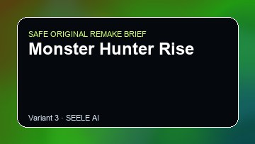 Monster Hunter Rise original game remake reference artwork 3