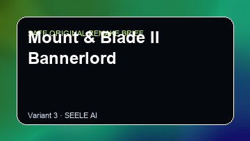 Mount & Blade II Bannerlord original game remake reference artwork 3
