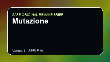 Mutazione original game remake reference artwork 1