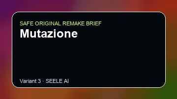 Mutazione original game remake reference artwork 3