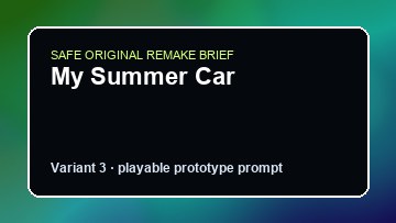 My Summer Car original my summer car diy game reference artwork 3