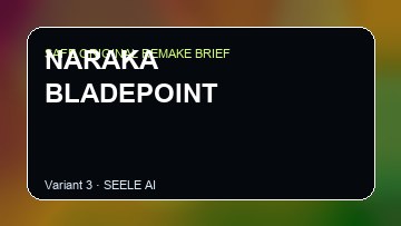 NARAKA BLADEPOINT original game remake reference artwork 3