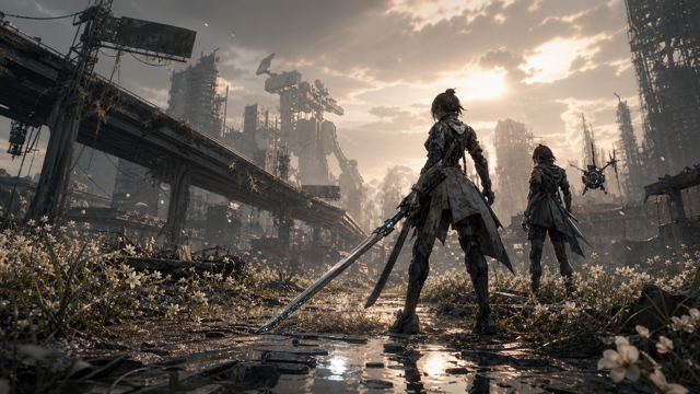 NieR Automata original game remake reference artwork 1