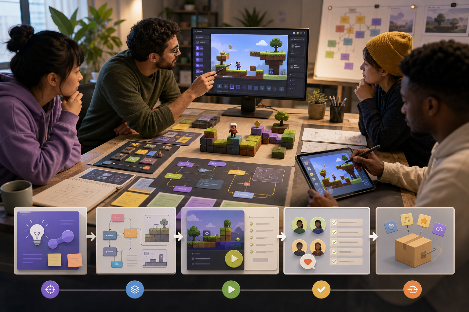 No-Code Game Maker Workflow: Scope a Tiny Game Before Hiring or Rev-Share review checklist figure