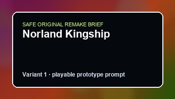 Norland Kingship original norland kingship custom game reference artwork 1