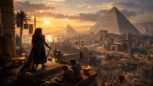 Old World Pharaohs original game remake reference artwork 1