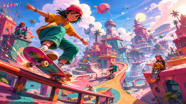 OlliOlli World original game remake reference artwork 2