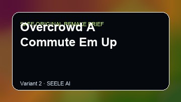 Overcrowd A Commute Em Up original game remake reference artwork 2