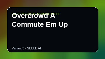 Overcrowd A Commute Em Up original game remake reference artwork 3