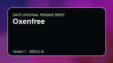 Oxenfree Game Customer Remake preview