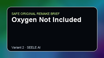 Oxygen Not Included original game remake reference artwork 2
