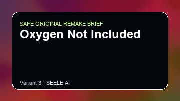 Oxygen Not Included original game remake reference artwork 3