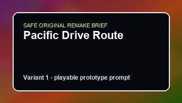 Pacific Drive Route original pacific drive route custom game reference artwork 1
