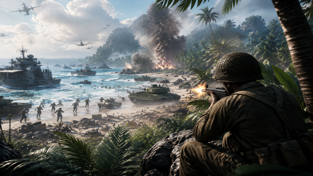 Pacific Storm Allies original game remake reference artwork 2