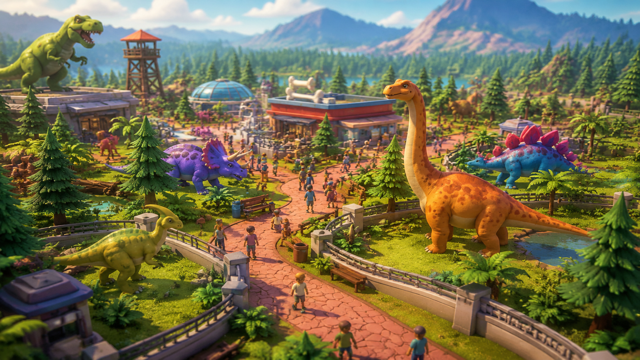 Parkasaurus original game remake reference artwork 3