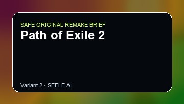 Path of Exile 2 original game remake reference artwork 2