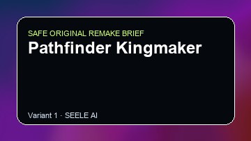 Pathfinder Kingmaker Game Customer Remake preview