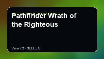 Pathfinder Wrath of the Righteous original game remake reference artwork 2