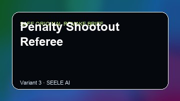 Penalty Shootout Referee original game remake reference artwork 3