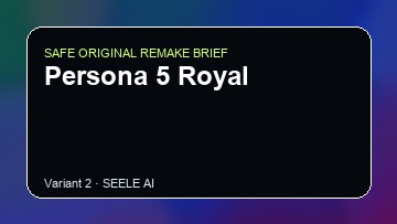 Persona 5 Royal original game remake reference artwork 2