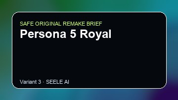 Persona 5 Royal original game remake reference artwork 3