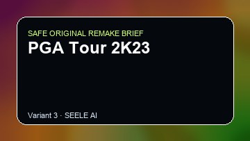 PGA Tour 2K23 original game remake reference artwork 3