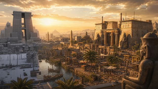 Pharaoh A New Era original game remake reference artwork 3
