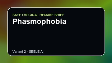 Phasmophobia original game remake reference artwork 2